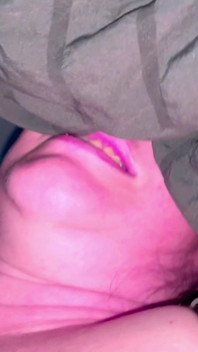 Dvp with Purple Dildo with a Huge Creampie