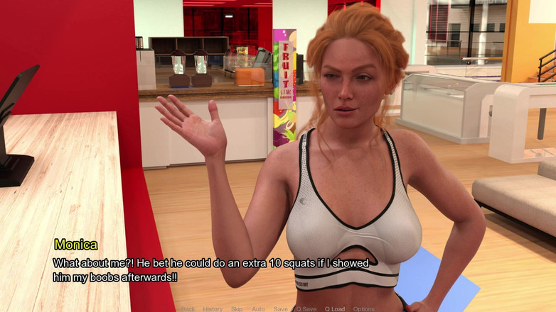 3D Cartoon Porn: Bekaretini nasıl kaybederim 4 - Monica Leo'yı baştan çıkarmaya çalışıyor ama aklını okuyabildiği için...