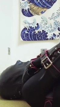 Mz08 - the Puppy Bound in Latex Suit Reaches Climax
