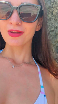 Selfie Fun and Beauty Boobs Flashing on the Beacch