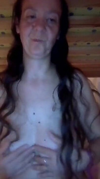 Caressing My Tits and My Hard Nipples