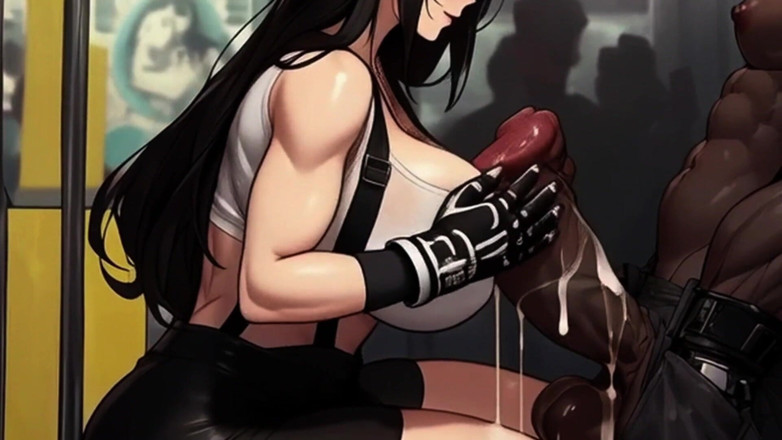 Spicy Toons: Tifa ค้นหาควยบนรถไฟ