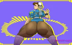 Chun-li twerks di atas sebuah over