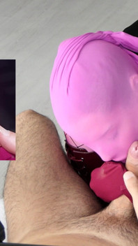 Pink Encasement Nylon Nora Fox Fuck Through Nylon