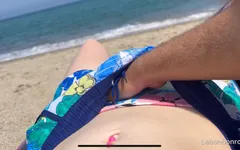 My Friend Masturbates Me on the Beach in Front of Everyone!
