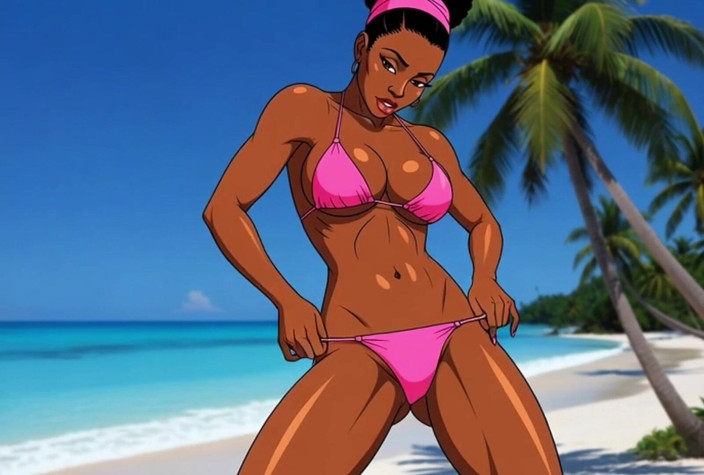 Octopussy Lovers Club: Seks Gadis Kulit Hitam Di Pantai. African Girl. Kartun. the...