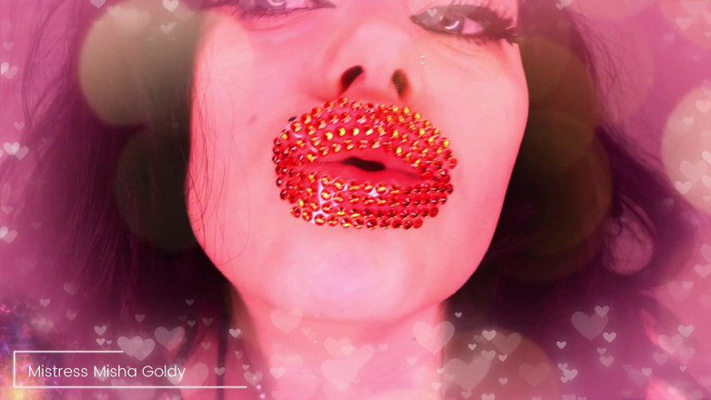 Goddess Misha Goldy: Sembahlah bibir kristalku! JOI