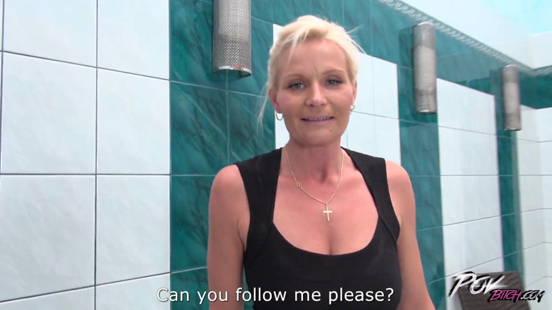 POV Bitch: Hot MILF provokes a guy with short skirt and maid...