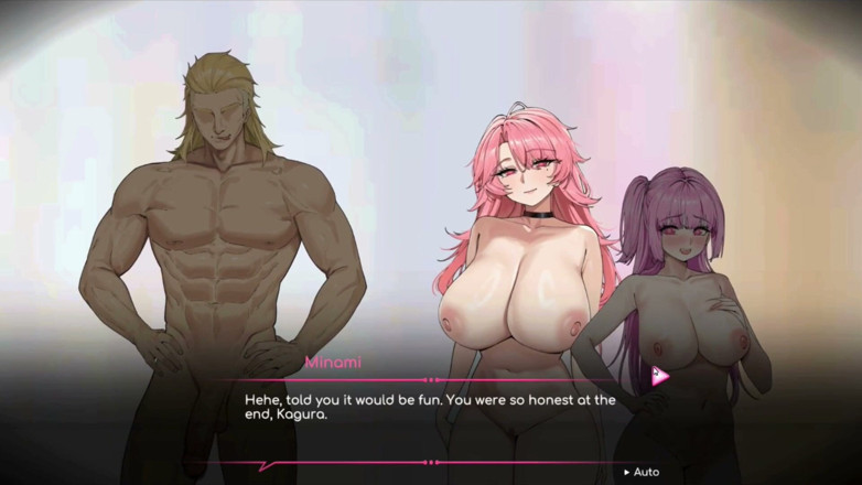 NSFWOtaku: Hentai Game - Minami and Kagura FFM Hentai Gallery Sex Scene 8 -...