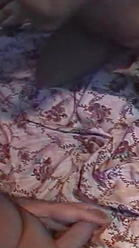 Latin Tranny Fucked Anally to Orgasm During a Threesome on a Terrace