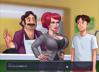Johannes Gaming: Summertime Saga - menghisap buah dada Jenny
