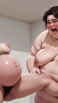 Fat SSBBW Enslaving Pregnant Slave - Tight Bondage & Desperate Lust