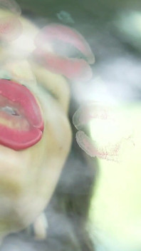 Naughty girl pink lipstick marks