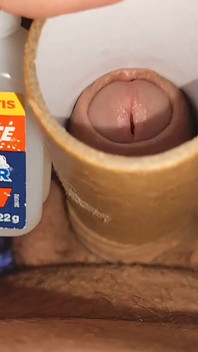 Sharpening the Glans Penis with Liquid Glue.
