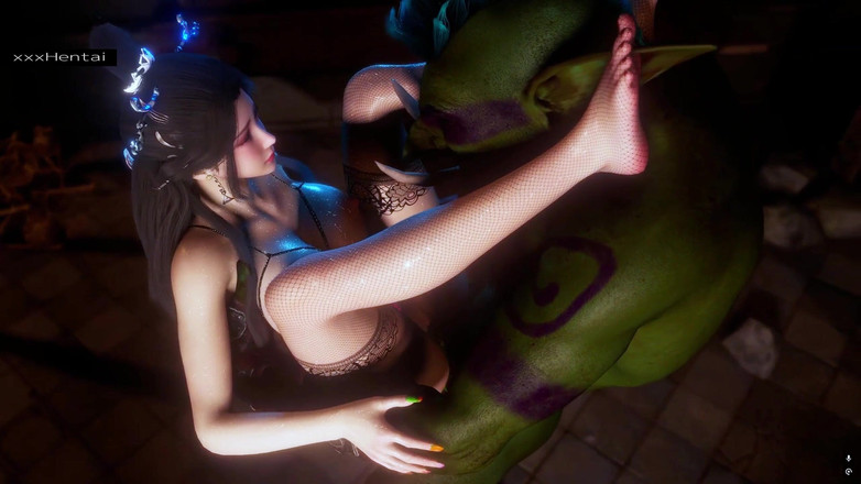 Soiyu Hentai: Гигант против фантазий-девушки в 3D: неотлитая красотка - 3D-анимация, хентай