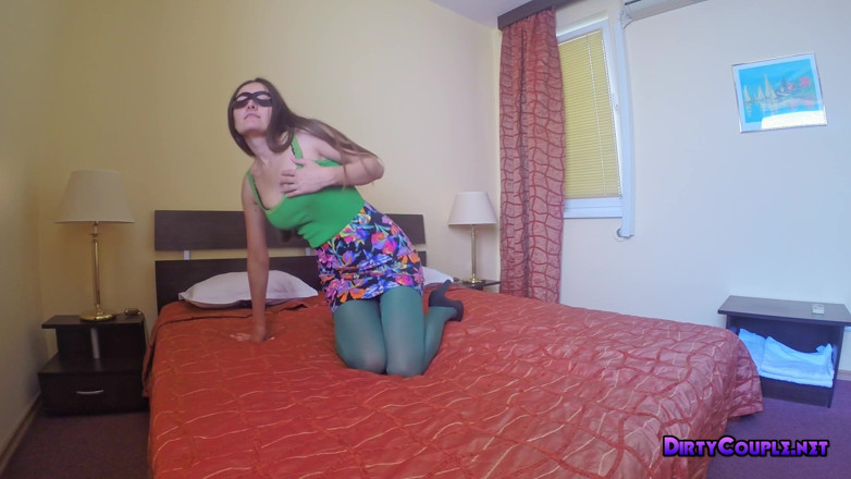 Dirty Couple: Dildo-masturbation im hosiery