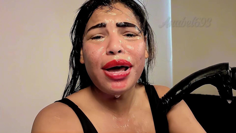 anabel693: Gifles et deepthroat extrême