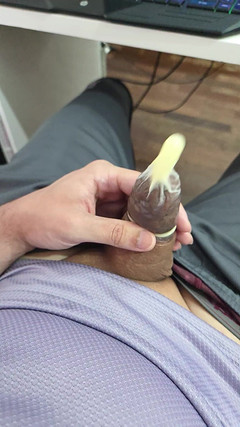 Lkdick8: Camisinha Cheia De Semen