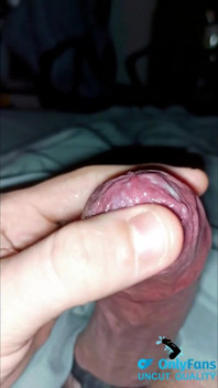Cum Play with Phimosis Tight Foreskin