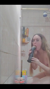 Huge Dildo Vs Petite with Glasses
