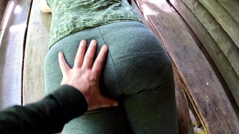 Bouncy Tits Action: Ass Punching and Whipping in Public
