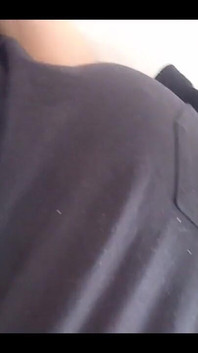 A Sneaky Sleepy One Boobie Flash