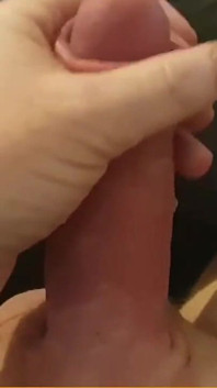Very Thick Cock with Huge Uncut Dick Plays and Envys His Own Cock in His Own Hands