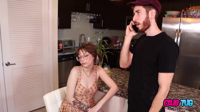 Club Tug: Braced Teen Prim Taylor Edges BF Till Desperate Cumshot!
