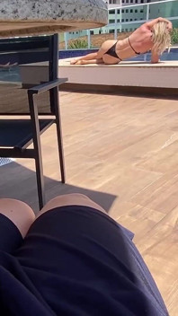 MILF Helps Me Cum at the Public Pool