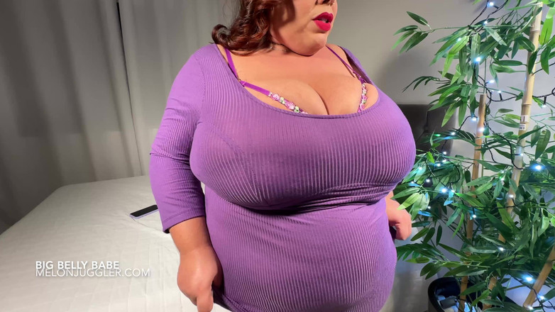 Angel BBW: Huge Belly Babe Fucks a Big Thick Juicy Cock