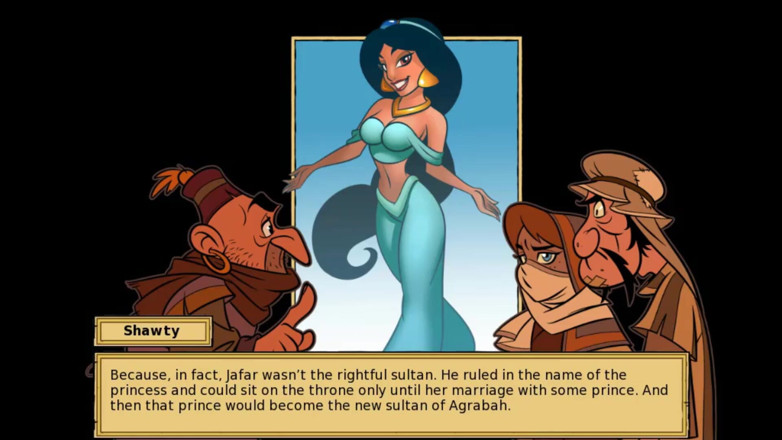 Cartoon Play: Iris quest Jasmine Aladdin, частина 2 - Джафар і його сука Жасмін