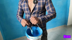 Sammy Sins: Div malíře Bhaiya - pod podtextem malování zdi namaloval bhabhiho kundičku...