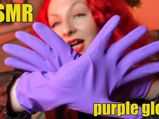 Arya Grander: ASMR sounding: kitchen rubber gloves fetish