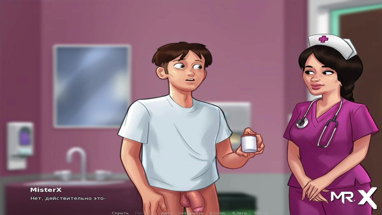 Mr Studio X: SummertimeSaga - L'infermiera gioca con il cazzo e poi lo prende...