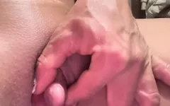 Stroking Huge Clit