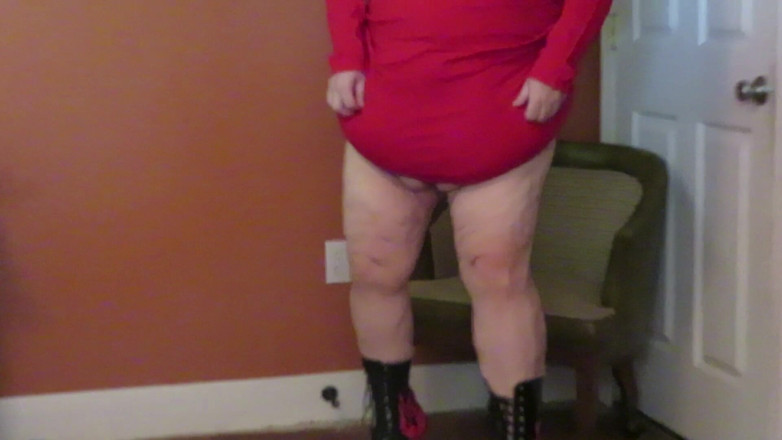 BBW nurse Vicki adventures with friends: 빨간 드레스와 불타는 부츠에서 따먹히는 스트립 1부