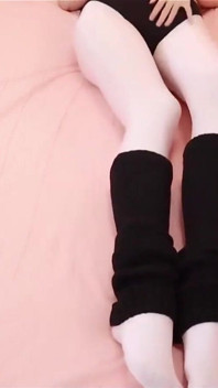 Black Body Suit+oily White Silk Long Legs
