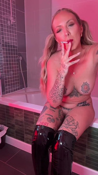 Goddess Gigi Thigh High Boots Smoking Babe