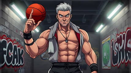 Erotic Man: アイで作られた強いハンキーな男性たち