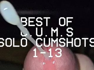 C.U.M.S - Close Up and Motion Slowed - Best Of Solo Cumshots 1-13