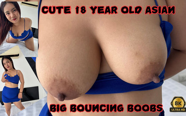AsianSexVR: प्यारी 18 साल की एशियाई बड़े उछलते हुए स्तन।