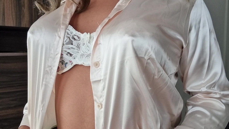 Sexy shinny clothes: Elegante Damen Satinbluse