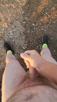 Disfrutando en una muy playa.