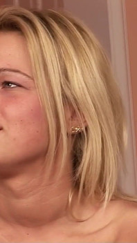 Cute blonde teen Dominica banged by stepbrother and buddy in threesome