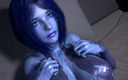 Wraith ward: Sexo con Cortana en la cama: parodia porno de Halo 3D