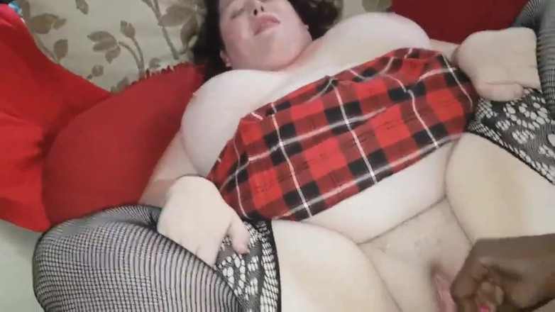 Real homemade BBW BBC porn: BBC Anal Missionary Pounding While Fucking My Pussy with Vibrator