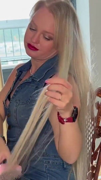 Brushing My Long Sexy Hair