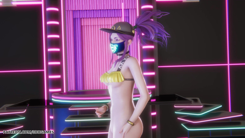 3D-Hentai Games: Mmd Hwasa - Na - 전설 헨타이 무수정 4K 60fps 아칼리 섹시 스트립쇼 리그
