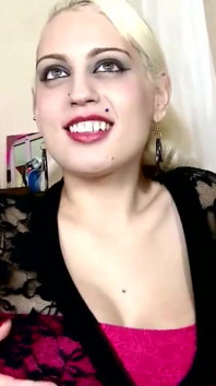 Hot blonde sucks big cock!