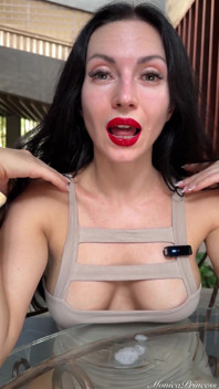 Roter Lippenstift Spit & Drool Anbetung - Lippen-fetisch Necken